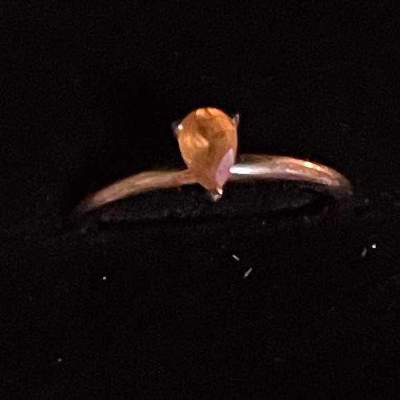 925 stamped sterling silver and genuine citrine ring - Picture 6 of 8